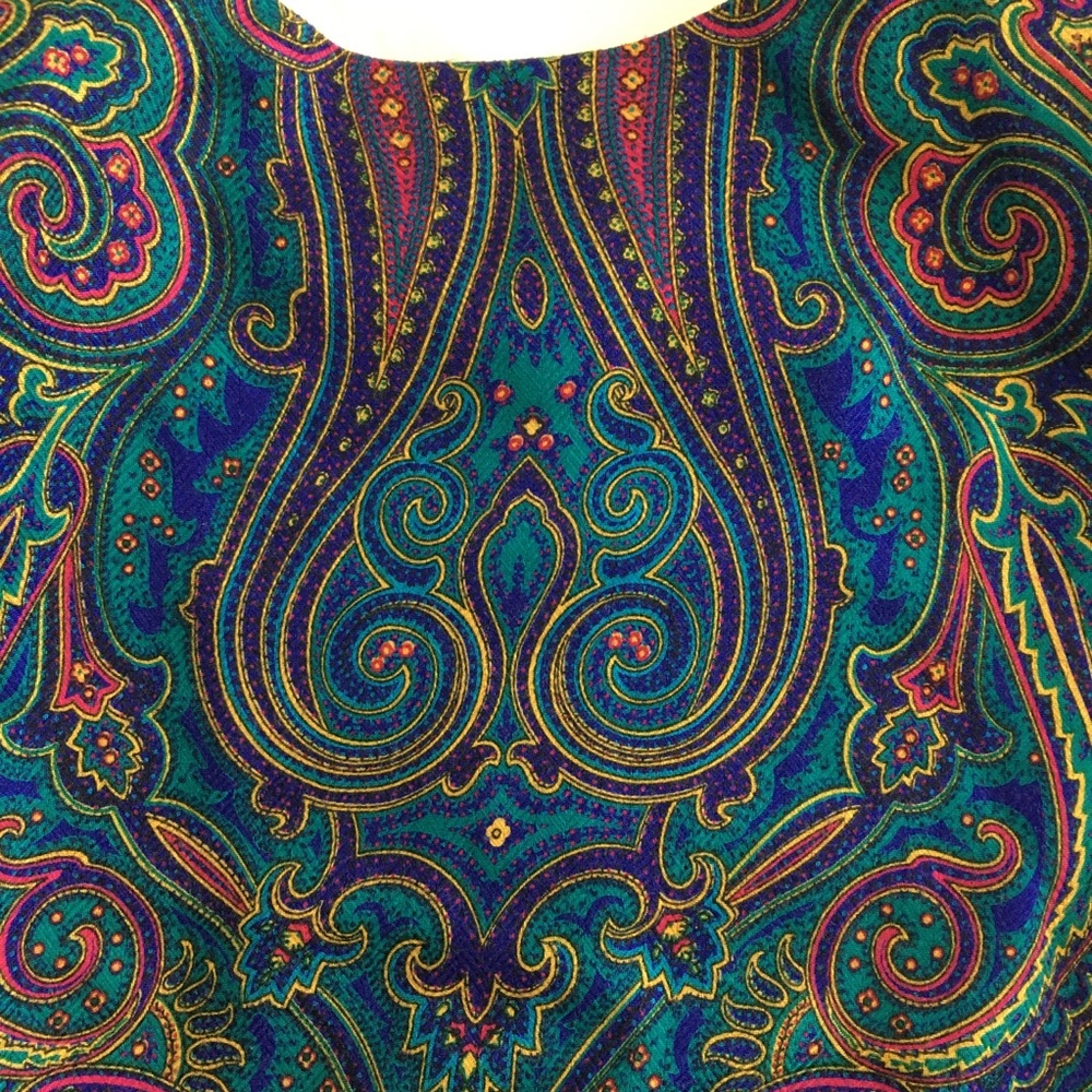 VTG 80s Norton McNaughton Paisley and Floral Blazer, 8 - Picture 11 of 13